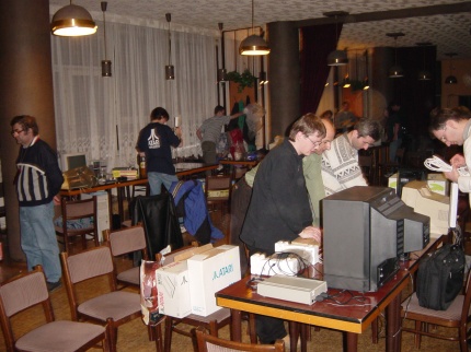 [Photo: Starting to pack away]