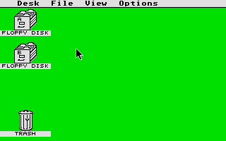 [Screen-shot: GEM desktop ST low resolution]