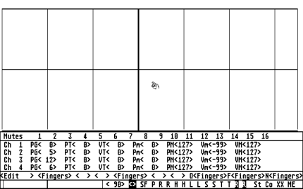 [Screen-shot: MIDI ax screen]