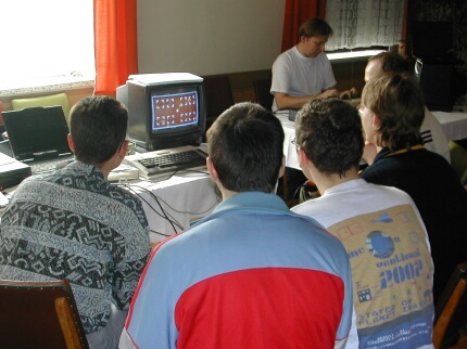 [Photo: View of the screen during the game]