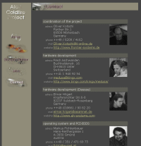 [Screen-shot: Atari Coldfire Project web site]