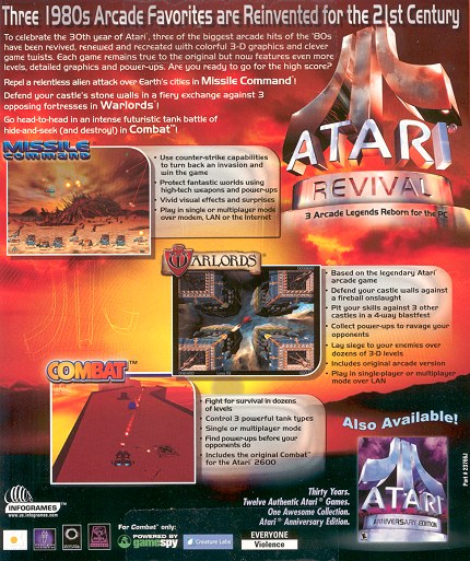 [Photo: Atari Revival rear box art]
