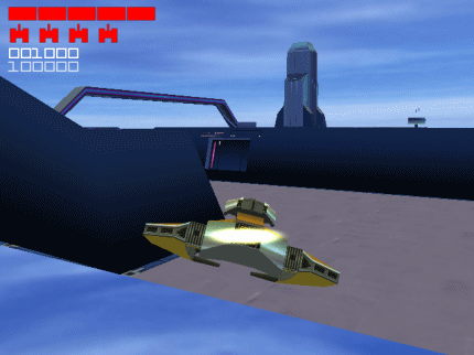 [Screen-shot: Combat's disappearing polygons]