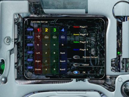 [Screen-shot: Control configuration]