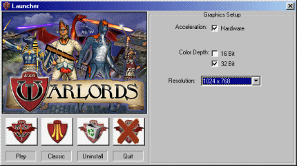 [Screen-shot: Program launcher]