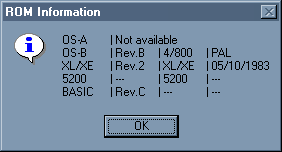 [Screen-shot: ROM Information dialog]
