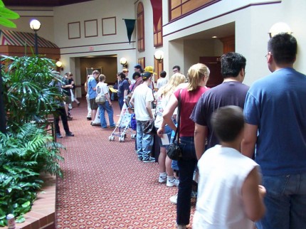 [Photo: Signing up to enter]