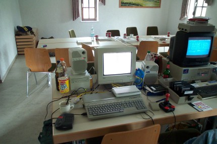 [Photo: Falcon with Ethernet adapter]