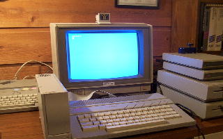 [Photo: Atari 65XE system]