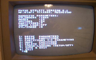 [Photo: Running Fdisk]