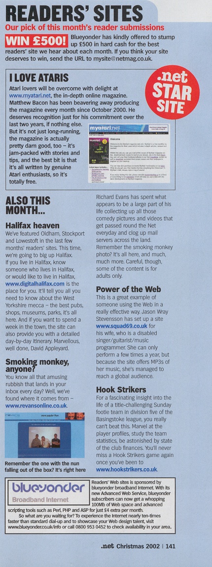 [Image: .net magazine Readers' Sites]