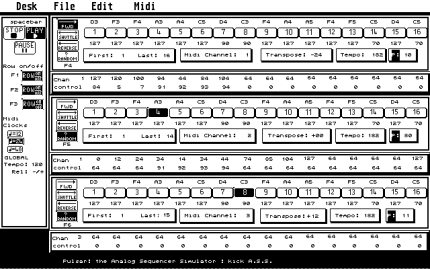 [Screen-shot: Pulsar main screen]