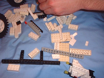 [Photo: Lego carnage]