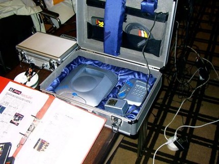 [Photo: Silver painted Jaguar]