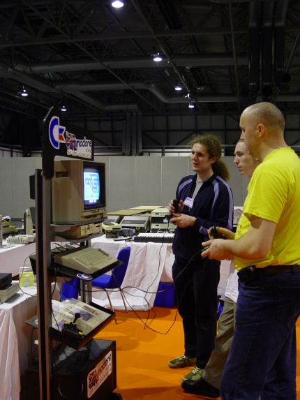 [Photo: Commodore Scene kiosk]