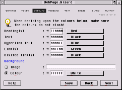 Screen-shot of WebPage.Wizard in action