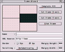 Screen-shot of Frame.Wizard in action