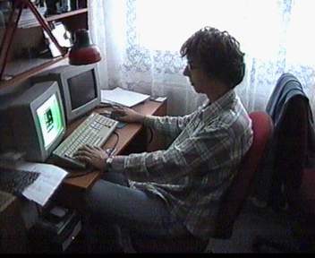 [Photo: Jookie working hard]