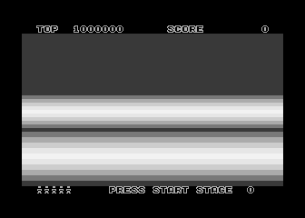 [Screen-shot: Space Harrier XE start screen]