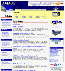 [Screen-shot: Atari news sites slideshow]