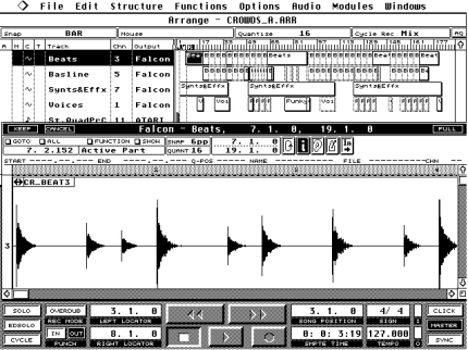 [Screen-shot: Cubase Audio]