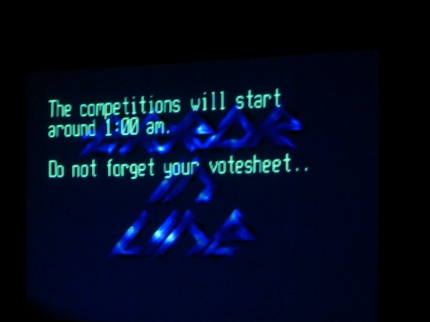 [Photo: Announcement of the competitions]