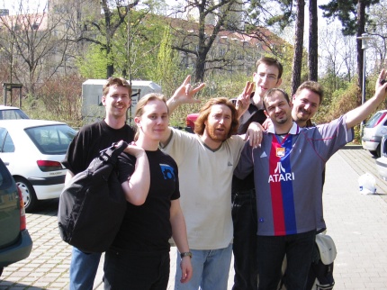 [Photo: TXG with the French]