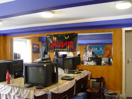 [Photo: Jaguar banner]