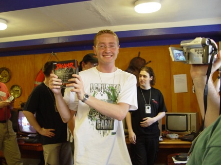 [Photo: Jagman with his prize]