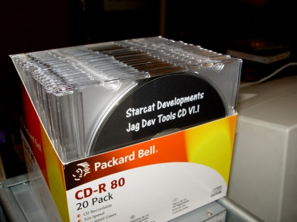 [Photo: Starcat Developments Jaguar development CD]