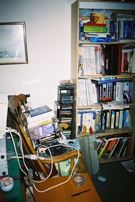 [Photo: The book case]