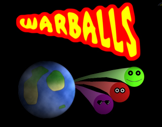 [Screen-shot: WarBalls splash screen 2]