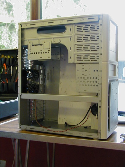 [Photo: Case with its side off]