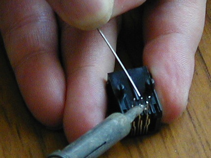 [Photo: Precision soldering]