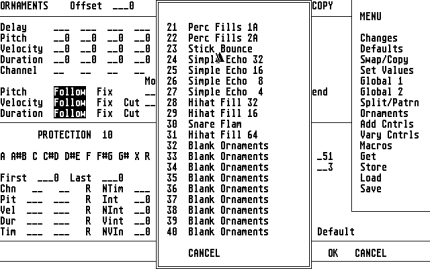 [Screen-shot: Getting PVG presets]
