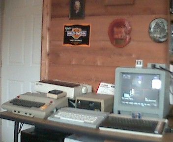 [Photo: Del McCool's Atari collection]