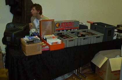 [Photo: Stand with hungry man (Pac-Man?)]