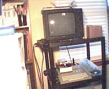 [Photo: Del McCool's Atari collection]