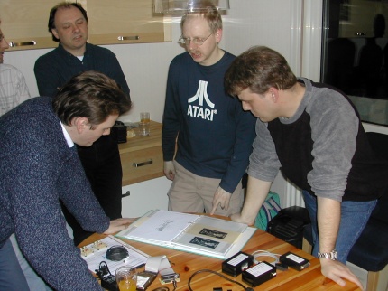 [Photo: Harry explaining new hardware]