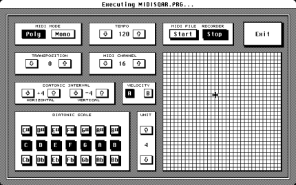 [Screen-shot: MIDI Square]