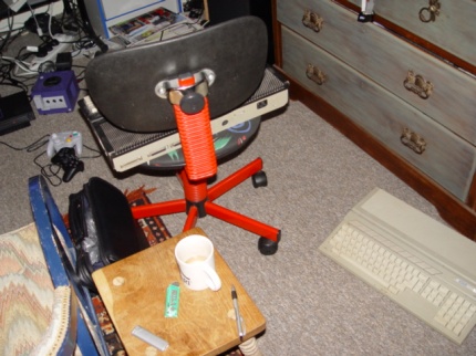 [Photo: STs on chairs and on the floor]