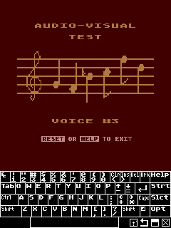 [Screen-shot: iPaq self-test music]