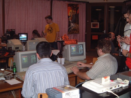 [Photo: Battletris competition]