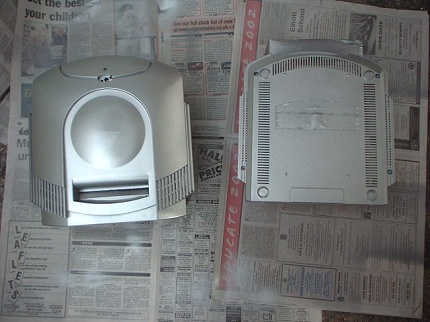 [Photo: First coat of silver]