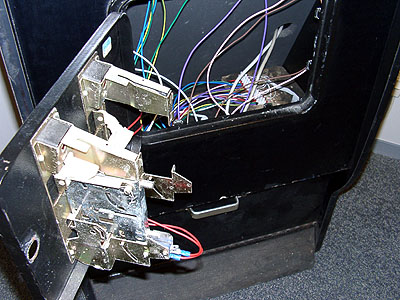 [Photo: The coin mechanism]