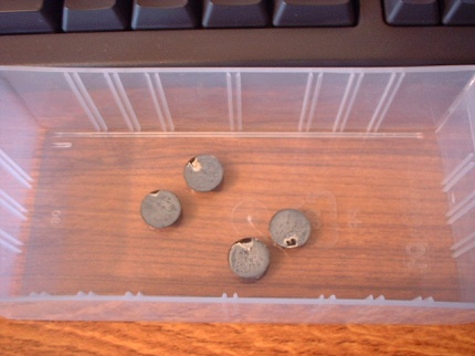 [Photo: Jaguar's rubber feet]