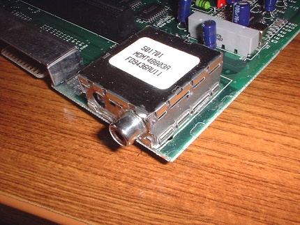 [Photo: RF modulator]