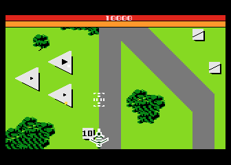 [Screen-shot: Flying over trees]