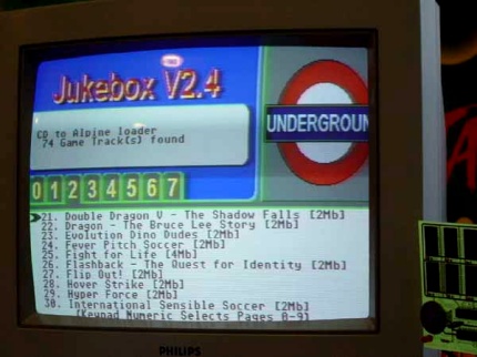 [Photo: Jukebox 2.4 software]