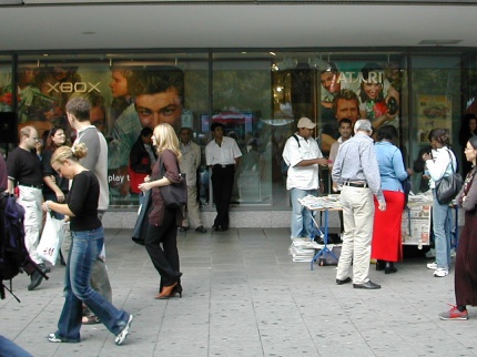 [Photo: Wide angle of shop window]
